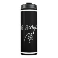 Simply Me – Elegant Black Insulated Bottle