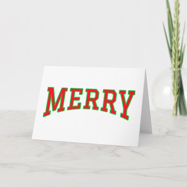 Simply Merry | Classic Holiday Greeting Card (Front)