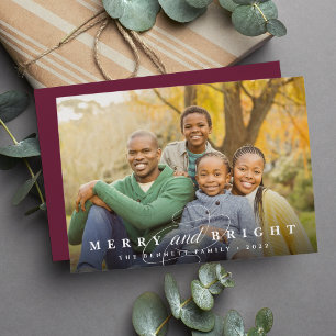 Simply Merry Overlay Photo Holiday Card