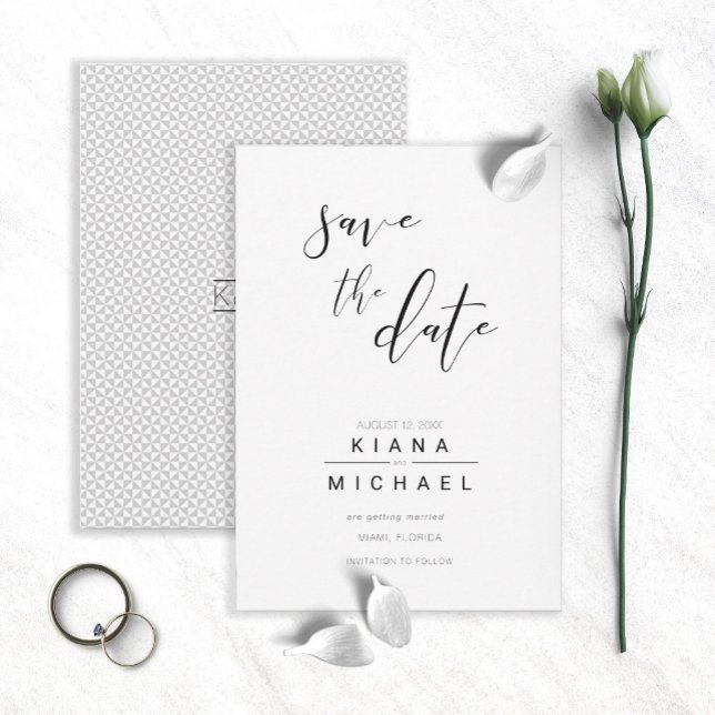 Simply Minimalist Save the Date Black ID523 (Creator Uploaded)