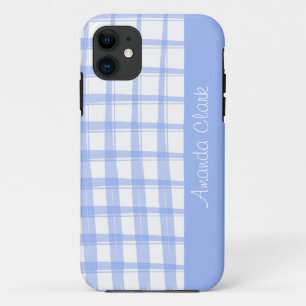 Simply Modern Blue Lattice Design iPhone 11 Case