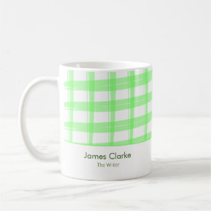 Simply Modern Green Lattice Business Mug