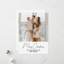 Simply Modern Merry Christmas Script Vertical