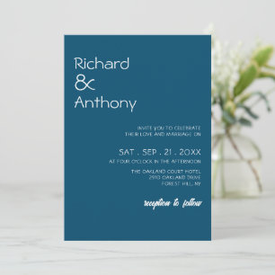 Simply Modern, Trendy Wedding Invitation