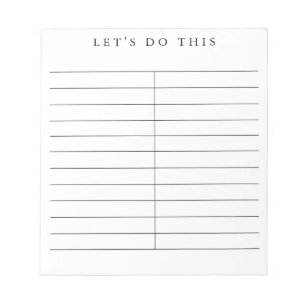 Simply Motivated personalized list notepad