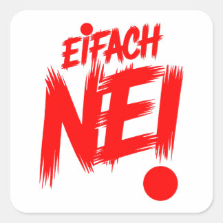 Simply no square sticker