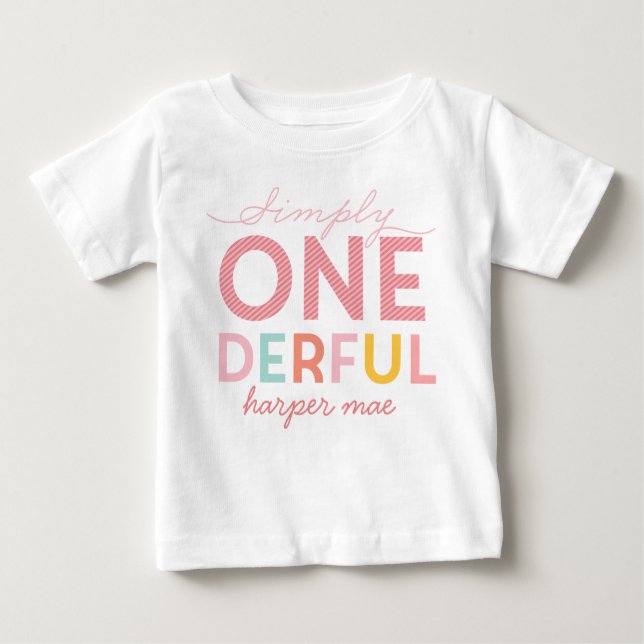 SIMPLY ONEDERFUL WONDERFUL BABY T-Shirt (Front)