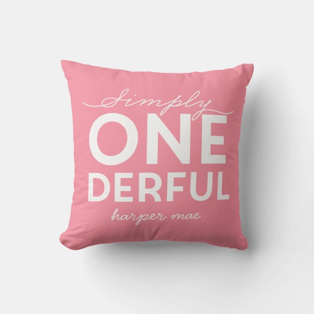 SIMPLY ONEDERFUL WONDERFUL CUSHION (Front)