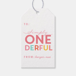 SIMPLY ONEDERFUL WONDERFUL GIFT TAGS