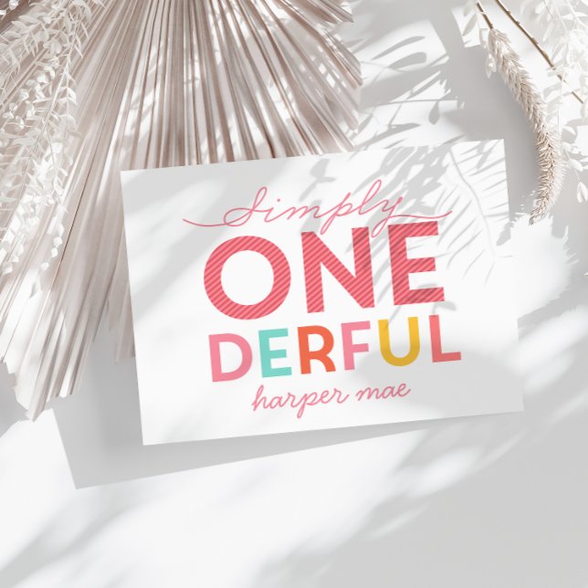 SIMPLY ONEDERFUL WONDERFUL INVITATION (Creator Uploaded)