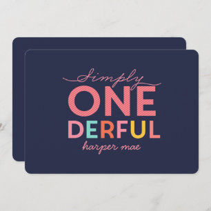 SIMPLY ONEDERFUL WONDERFUL INVITATION