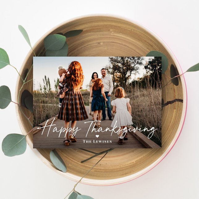 Simply Penned Thanksgiving Photo Cards (Creator Uploaded)