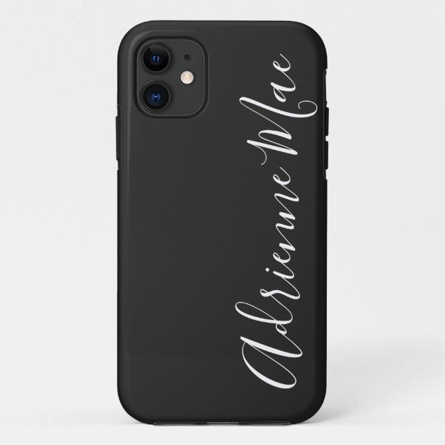 Simply Personalised Charcoal Slate Case-Mate Case-Mate iPhone Case (Back)
