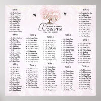 Simply Pink Heart Leaf Tree Love Bird Wedding