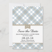Simply Plaid | Save the Date