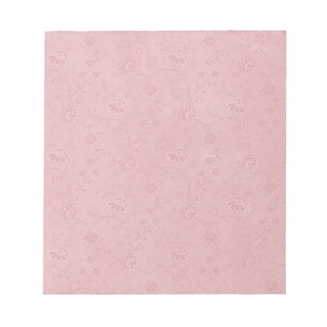 Simply Pretty Pink Flowers Notepad (Front)