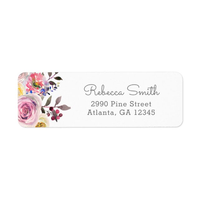 Simply Pretty Return Address Labels (Front)