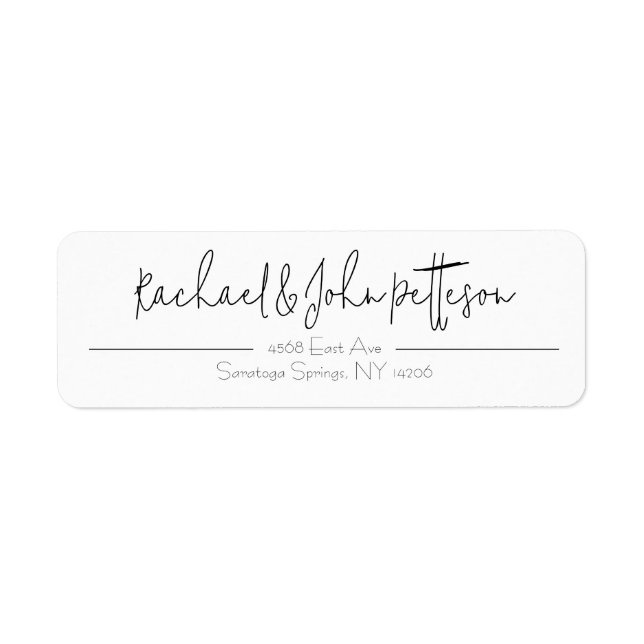 Simply Quaint Return Address Label (Front)