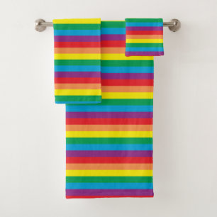 Simply Rainbow Pattern Bath Towel Set
