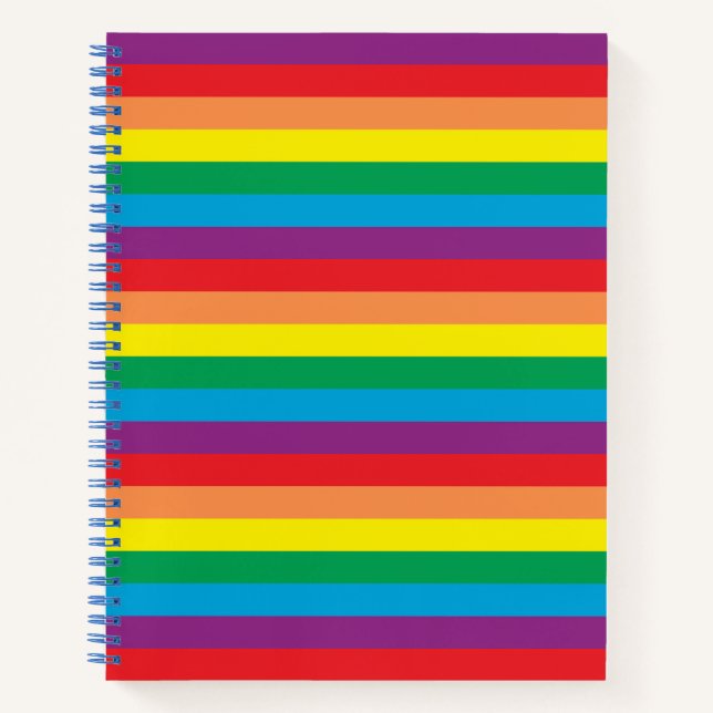 Simply Rainbow Pattern Notebook (Front)