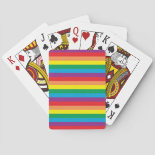 Simply Rainbow Pattern Playing Cards