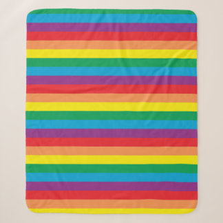 Simply Rainbow Pattern Sherpa Blanket