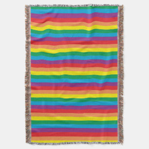 Simply Rainbow Pattern Throw Blanket