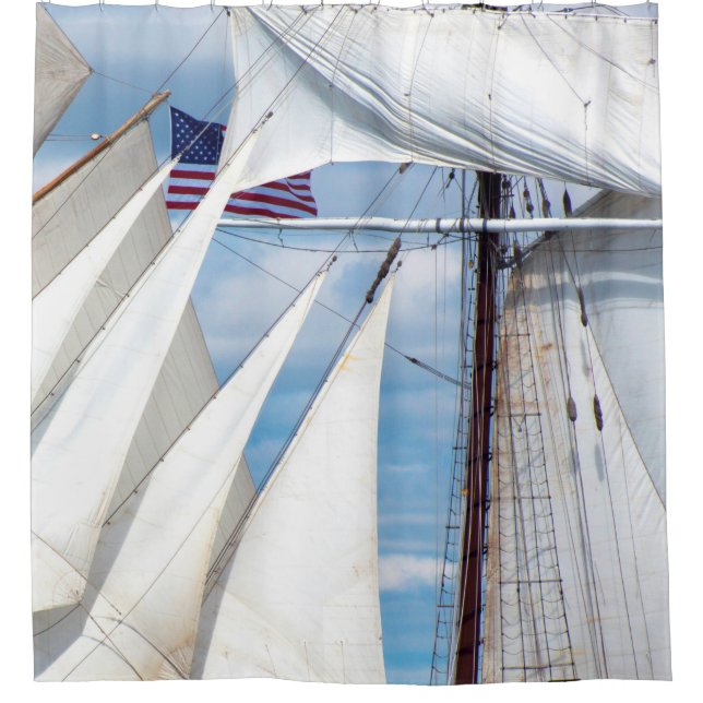 Simply Sails Shower Curtain (Front)