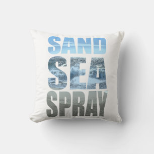 Simply Sand Sea Spray Classic Beach Life Slogan Cushion