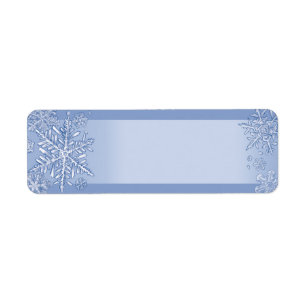 Simply Snowflakes Blank Return Address Labels