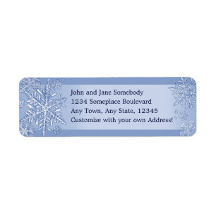 Simply Snowflakes Custom Return Address Labels