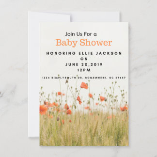 Simply Southern Vintage Baby Shower Invitation