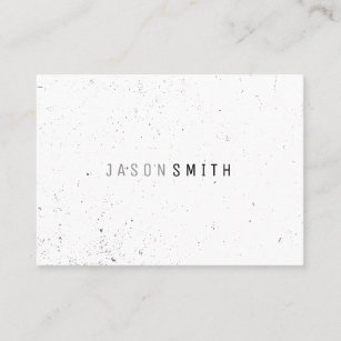 Simply Speckled (black / white) Business Card