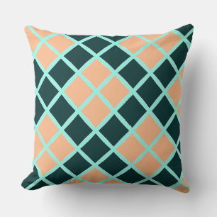 Simply Squares of Dark Green  Cushion