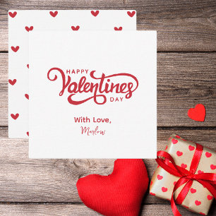 Simply Stated Modern Red Heart Valentine Card