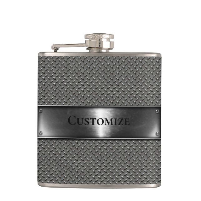 Simply Steel Metal Hip Flask (Front)
