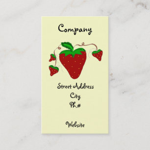 Simply Strawberries Business Card