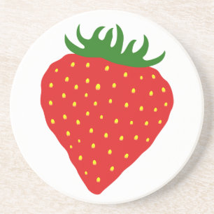 Simply Strawberry custom coaster