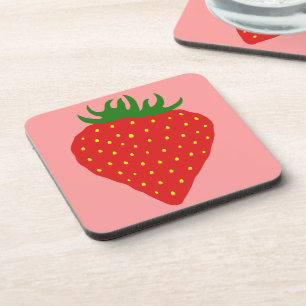 Simply Strawberry custom coasters