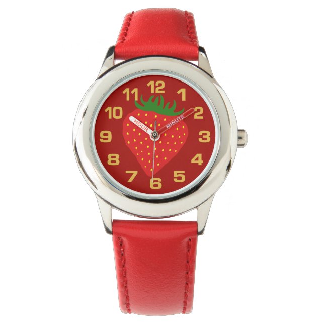Simply Strawberry custom colour watches (Front)