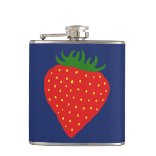Simply Strawberry custom flask