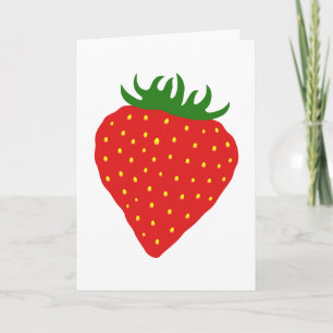 Simply Strawberry custom greeting cards