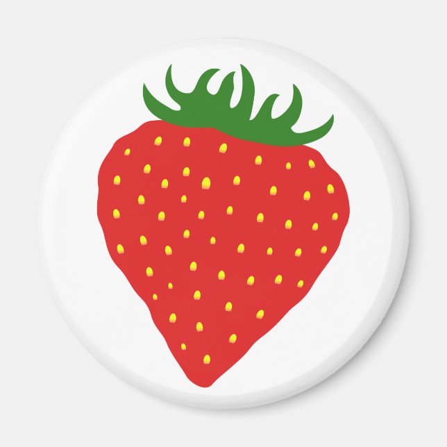 Simply Strawberry custom magnet (Front)