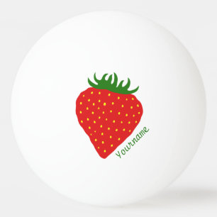 Simply Strawberry custom ping pong balls