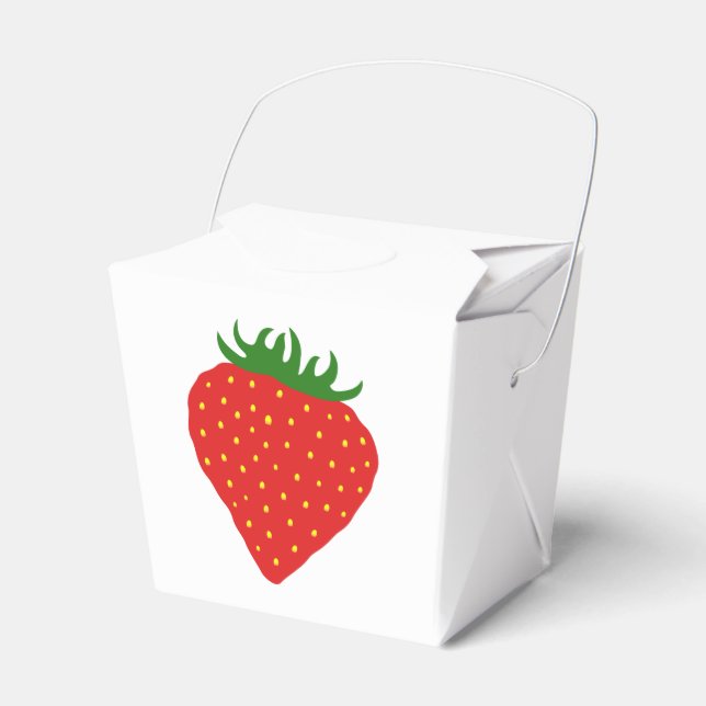 Simply Strawberry favour boxes (Front Side)