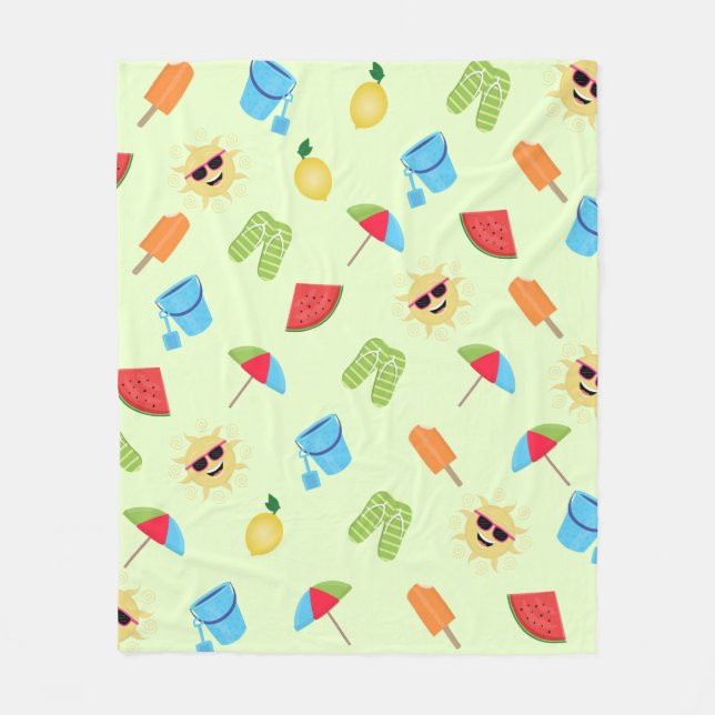 Simply Summer Fleece Blanket (Front)