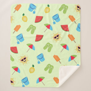 Simply Summer Sherpa Blanket