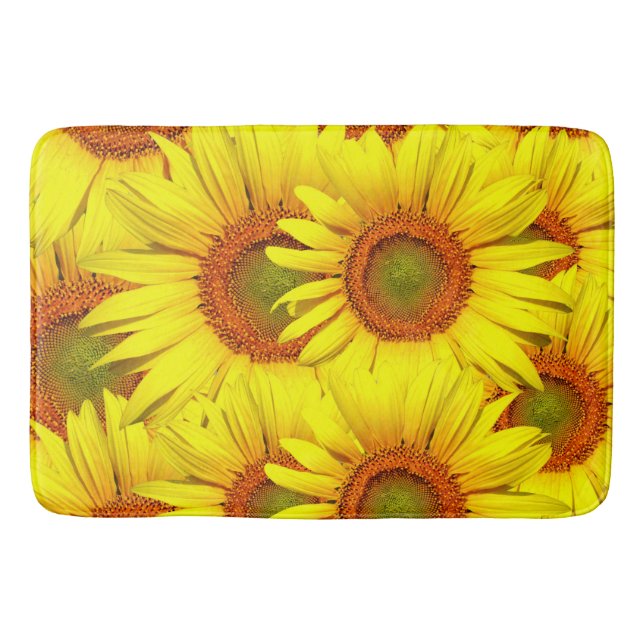 Simply Sunflowers Bath Mat (Front)