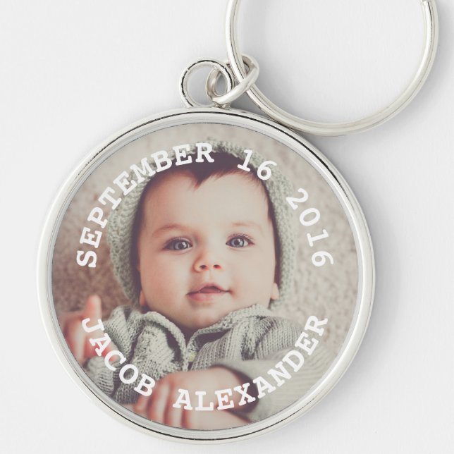 Simply Sweet Baby Photo Key Ring (Front)