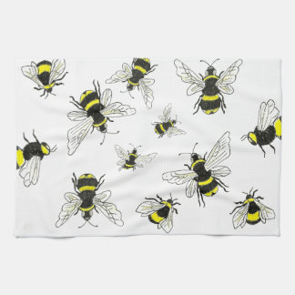 Simply Sweet: Classic White & Bumblebee Tea Towel